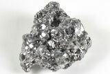Galena Crystal Cluster with Calcite - Peru #203858-1